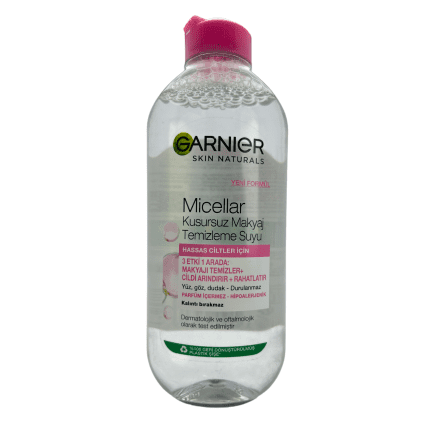 میسلارواتر یا محلول آرایش پاک کن  گارنیر پوست خشک و حساس 400 ml